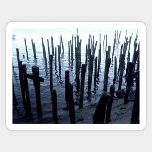 North End Waterfront Pier Remnants Sticker